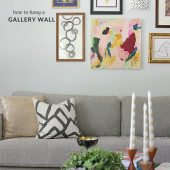How to create a gallery wall (Lots of time-saving tips to get it right!)